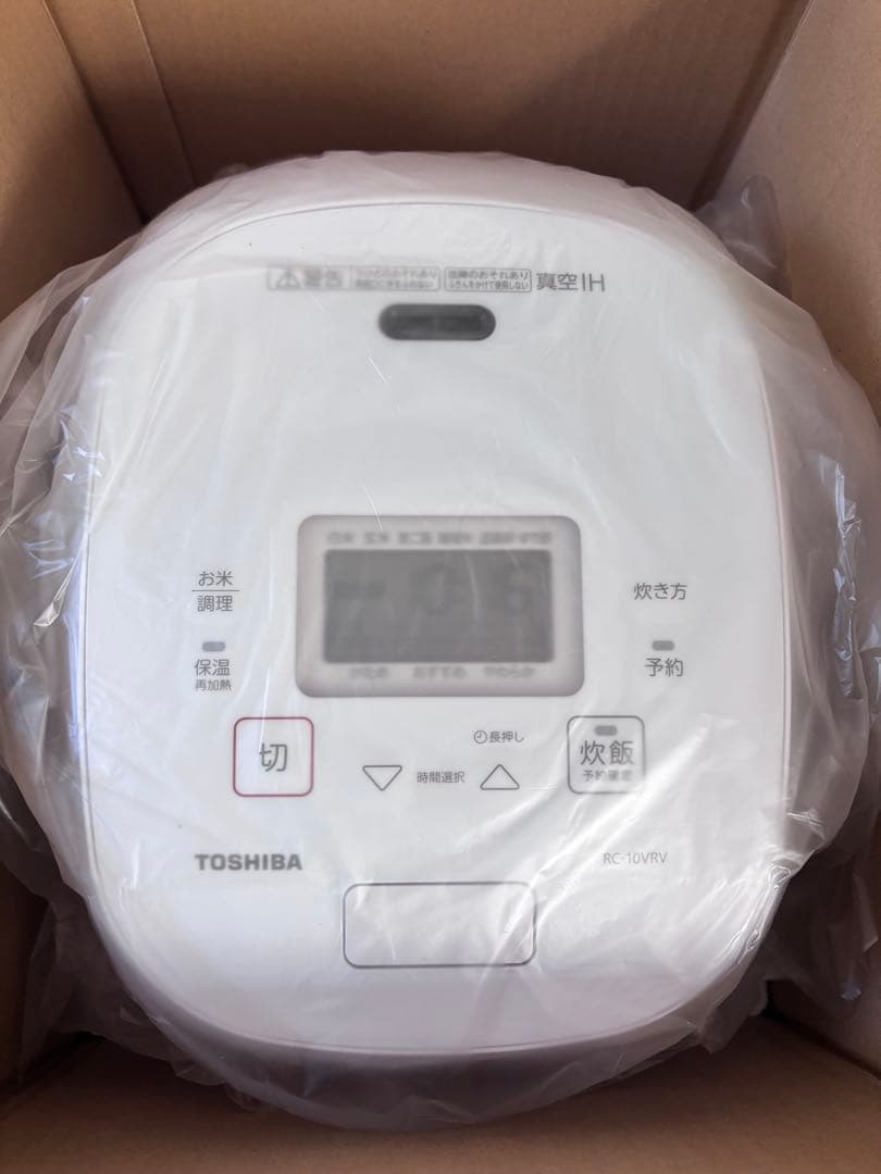 TOSHIBA炊飯器 炎匠炊き5.5合 RC-10VRV(W) グランホワイト