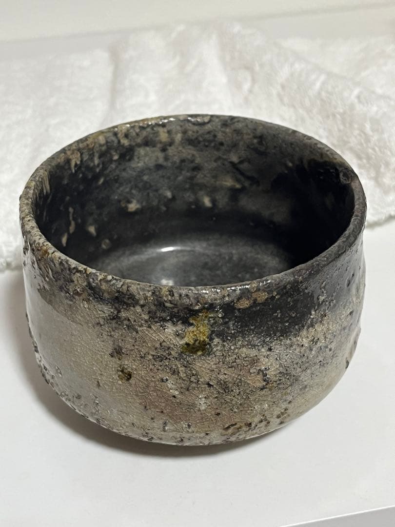 萩焼　12代　田原陶兵衛　茶碗　抹茶椀　茶器　木箱付　中古