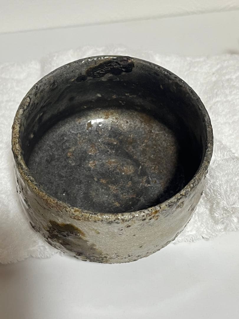 萩焼　12代　田原陶兵衛　茶碗　抹茶椀　茶器　木箱付　中古