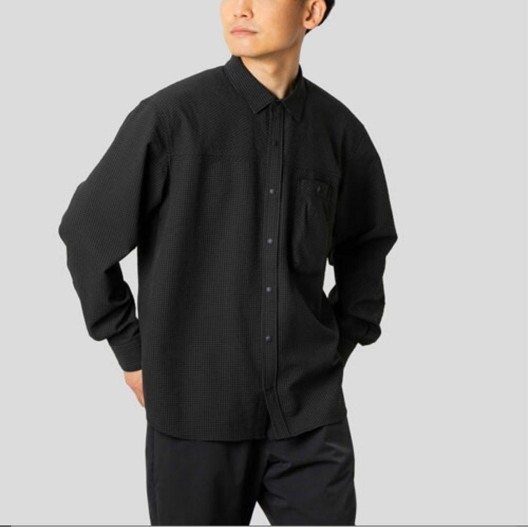 【Narifuriナリフリ】シアサッカーギンガムシャツ NF4054 Mサイズ