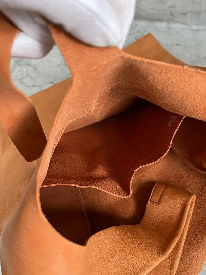 【希少】genten ゲンテン トートバッグ 本革　サステナブルエコバッグ