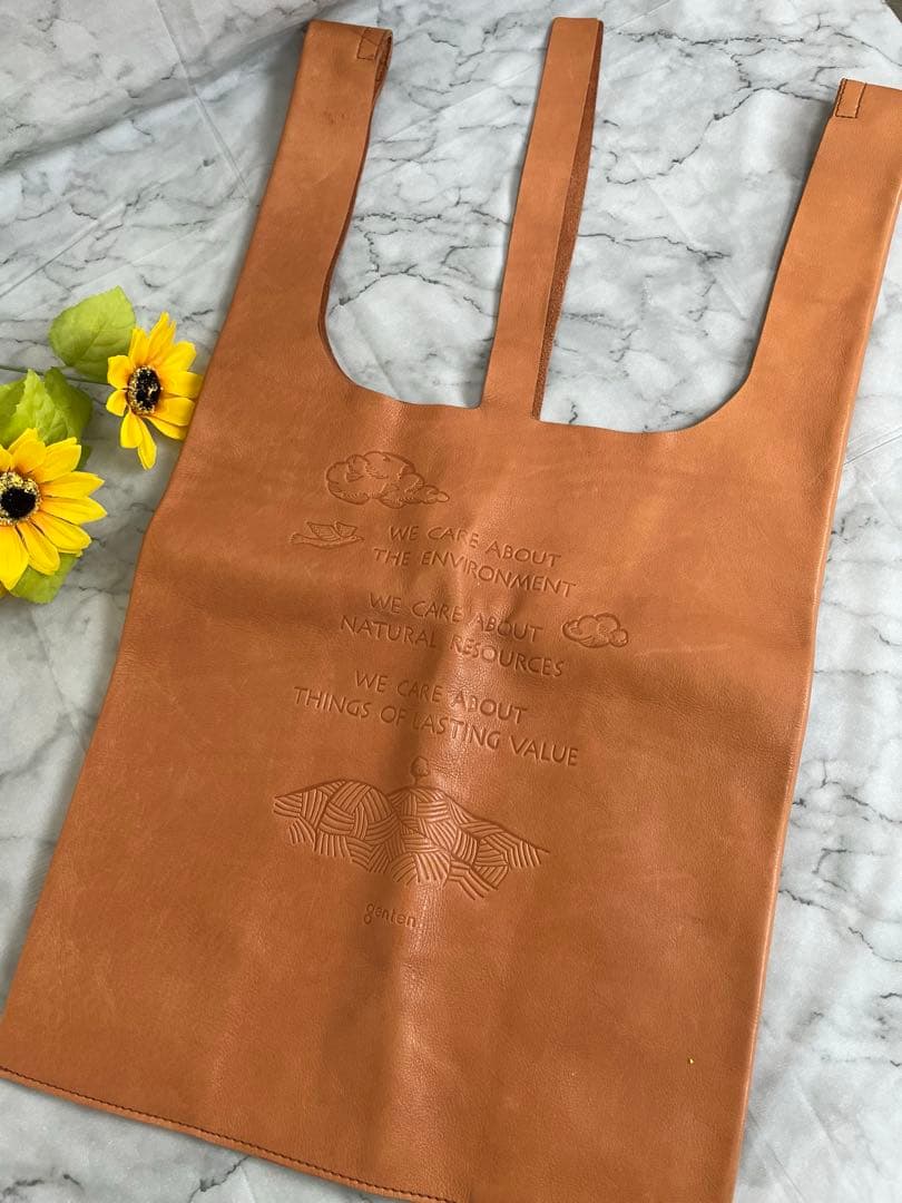 【希少】genten ゲンテン トートバッグ 本革　サステナブルエコバッグ