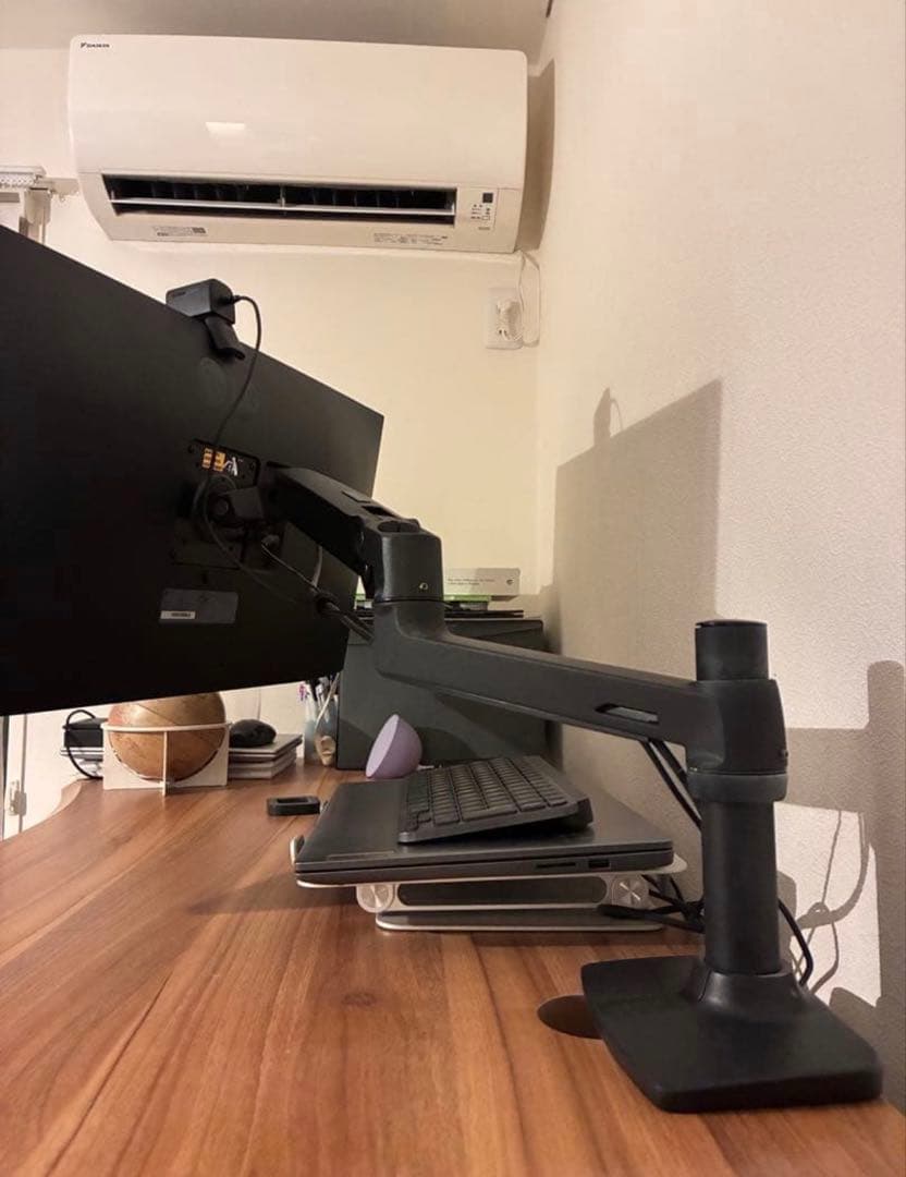 LGウルトラワイドモニター34WP500-B＋エルゴトロンモニターアーム