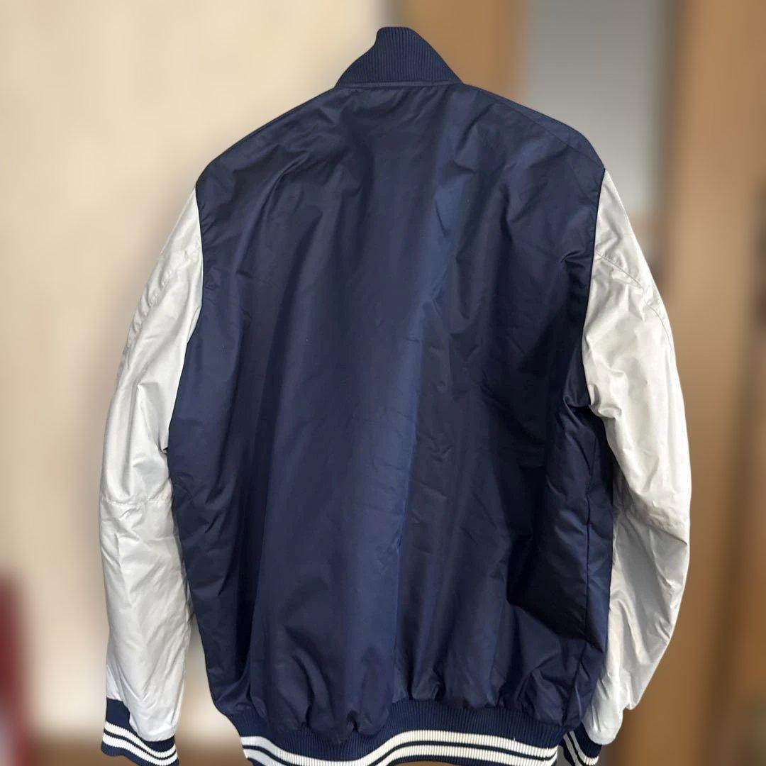 Nike ネイビー/ホワイト スタジャン風ジャケット XL