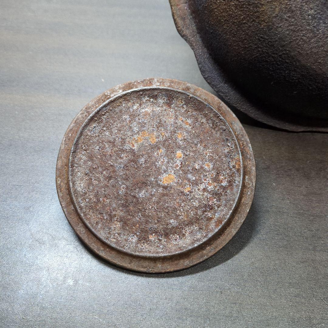 長文堂 桜地紋 鉄瓶 煎茶道具