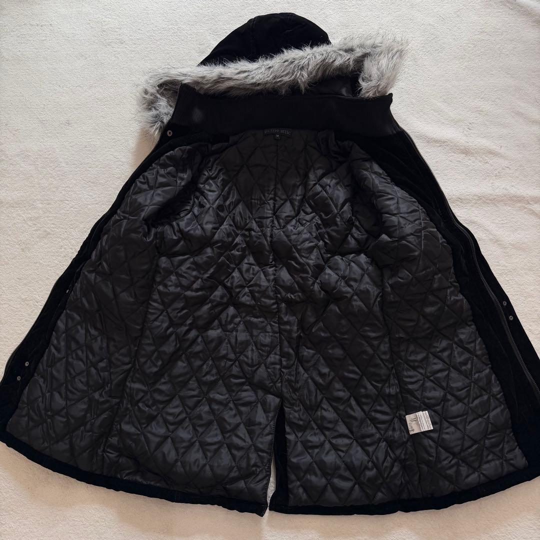 00s Y2K ファイヤーマンジャケット　ベロア　黒　ファー　お兄系　タグ付　M