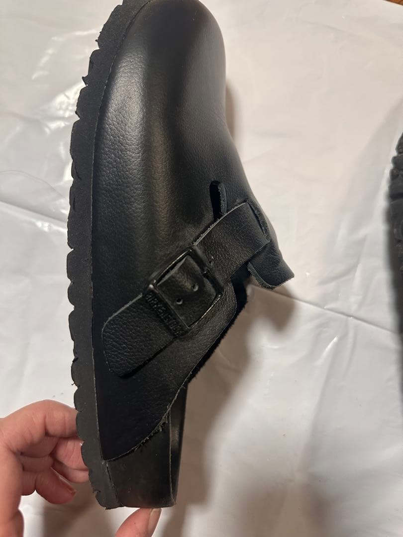 BIRKENSTOCK ブラック サボサンダル 38