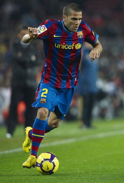 選手支給 バルセロナ 2009-10 ダニアウベス ホーム ユニフォーム