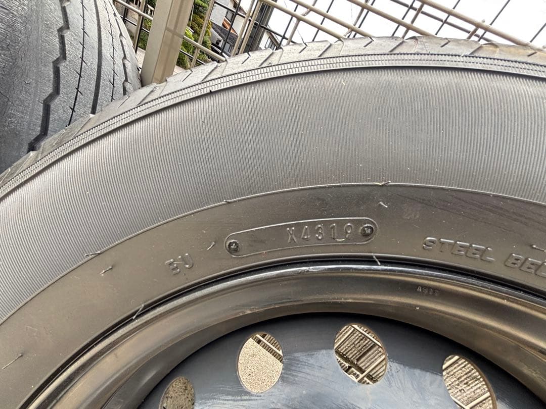 175/80R15 タイヤ＋ホイール4本セット 2019年43週