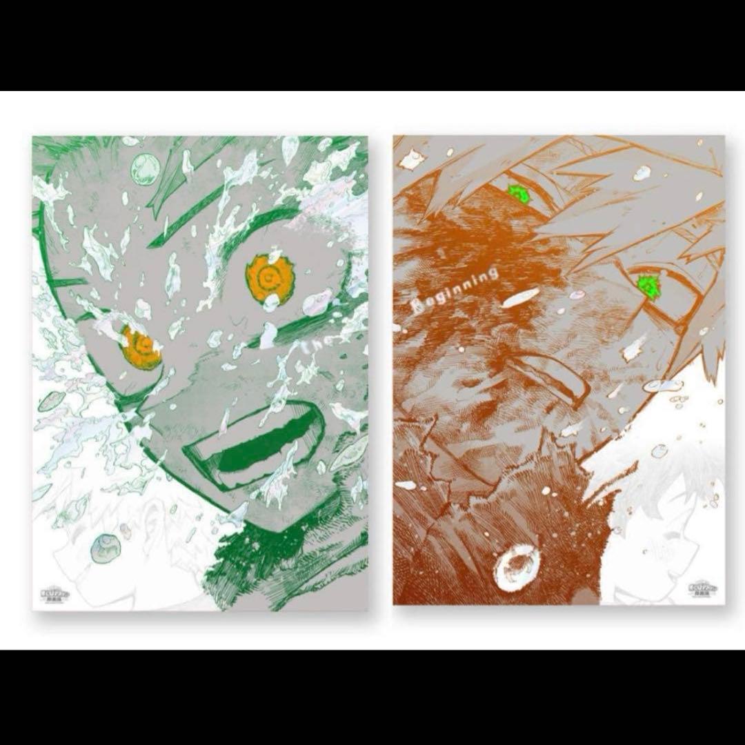 ヒロアカ 原画展 A2アートポスター2枚セット The Beginning