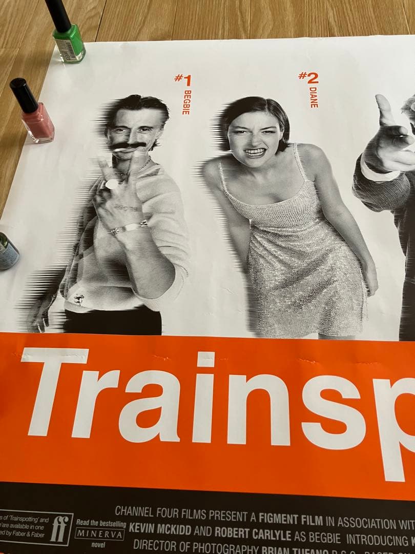 激レア！90sヴィンテージトレインスポッティングビッグポスター ユアンマクレガー