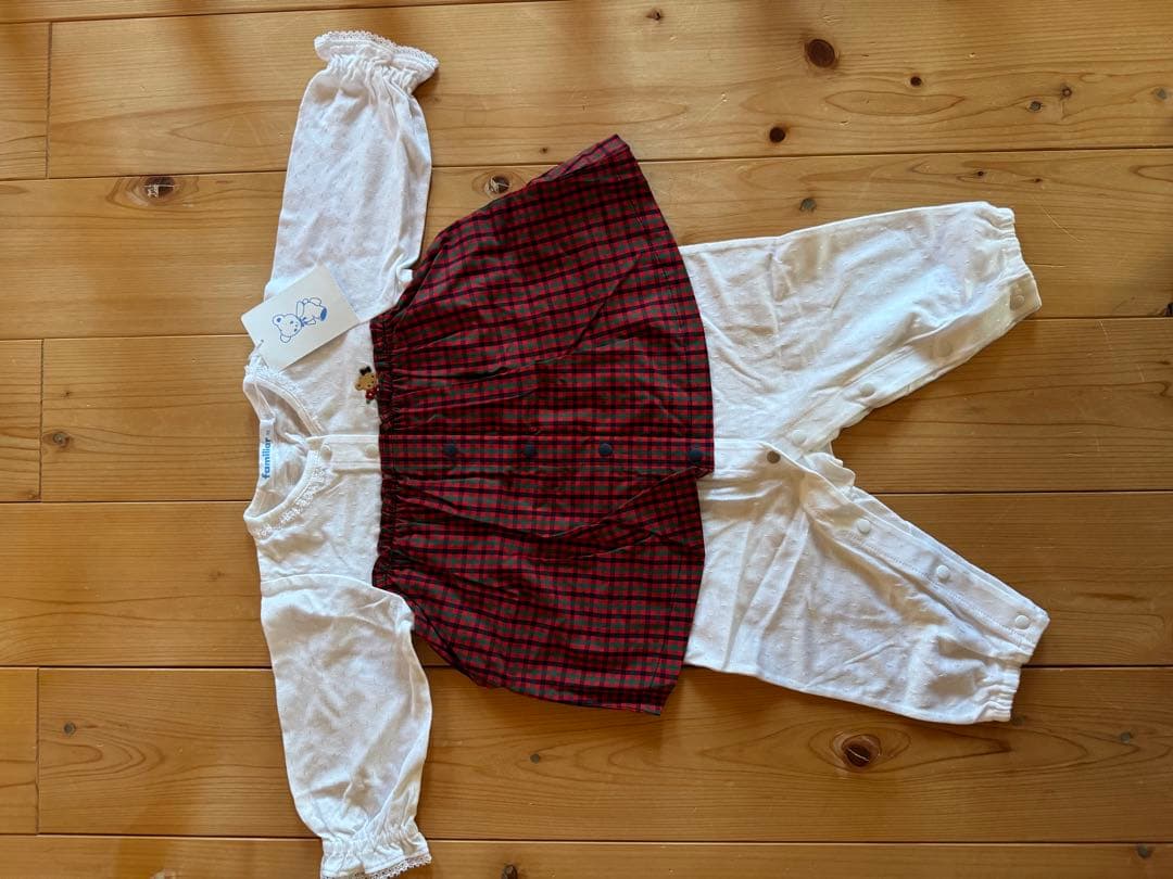 新品タグ付　familiar ファミリア　カバーオール (年中) 70cm