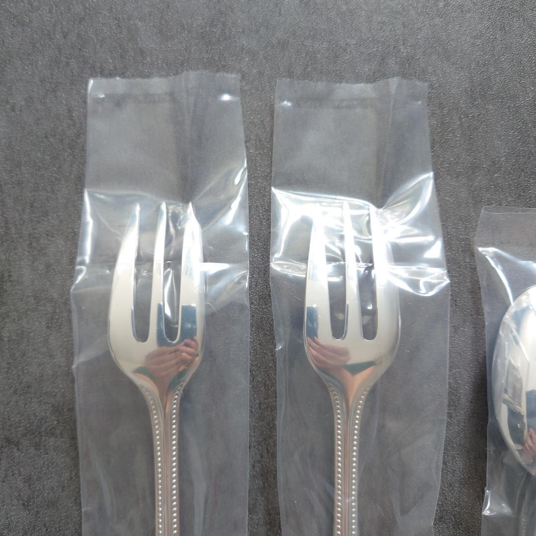 クリストフル パール ケーキフォーク コーヒースプーン 未開封 4点