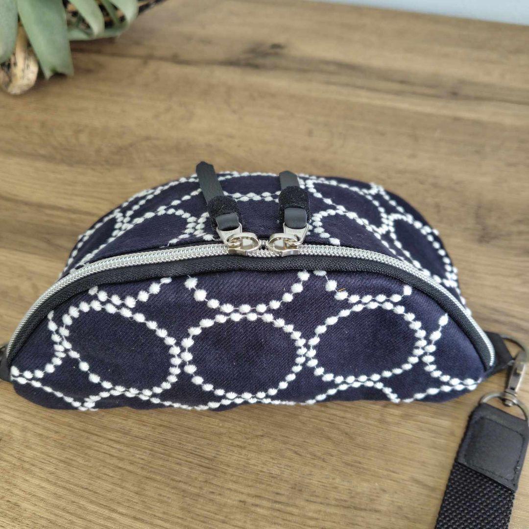 リ*ン様 ミナペルホネン/tambourine タンバリンネイビー×白/ボディー