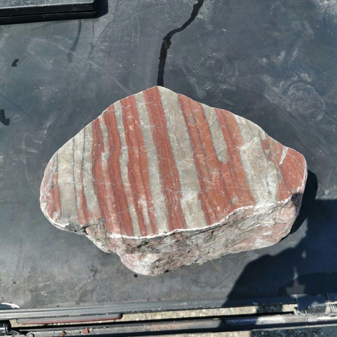 群馬産　赤石　28.8キロ　庭石　鑑賞石　石　石材　庭　坪庭　ガーデニング