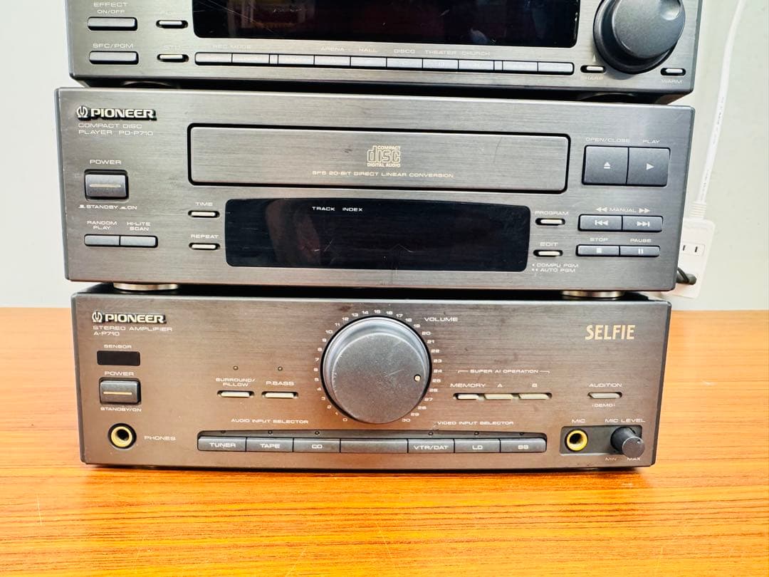 Pioneer ミニコンポ 4点セット A-P710 リモコン付 動作品