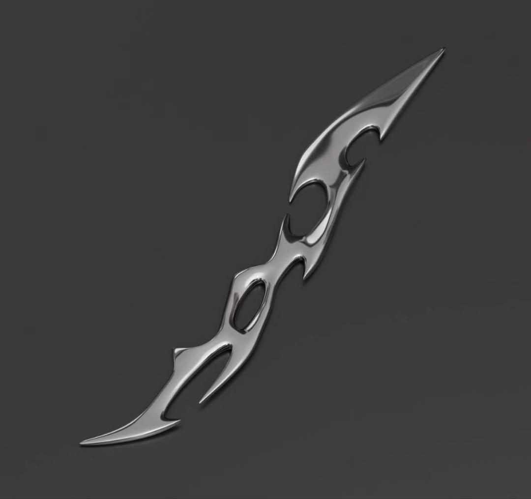 オリジナル　デザイン　ボーン　ステンレススチール カトラリーセット