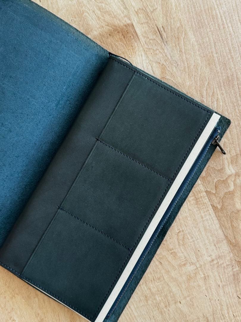 トラベラーズノート ブルーエディション&レザージッパーケース