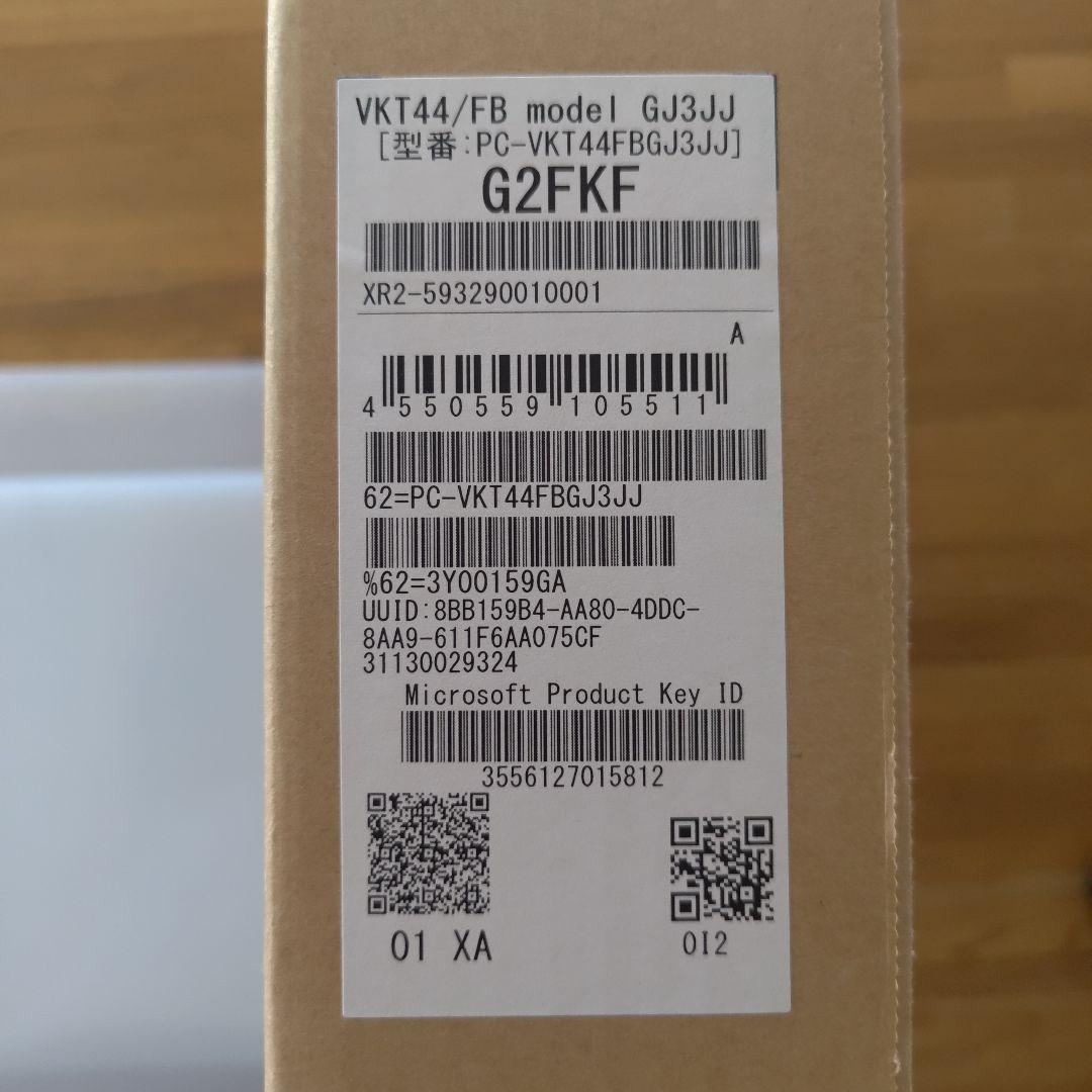 Windowsノート本体 NEC VersaPro VKT44/FB model GJ3JJ