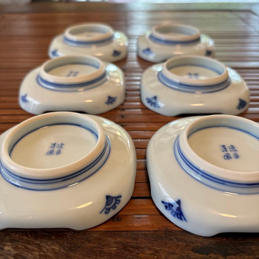 渋草焼芳国舎　小皿　6枚セット