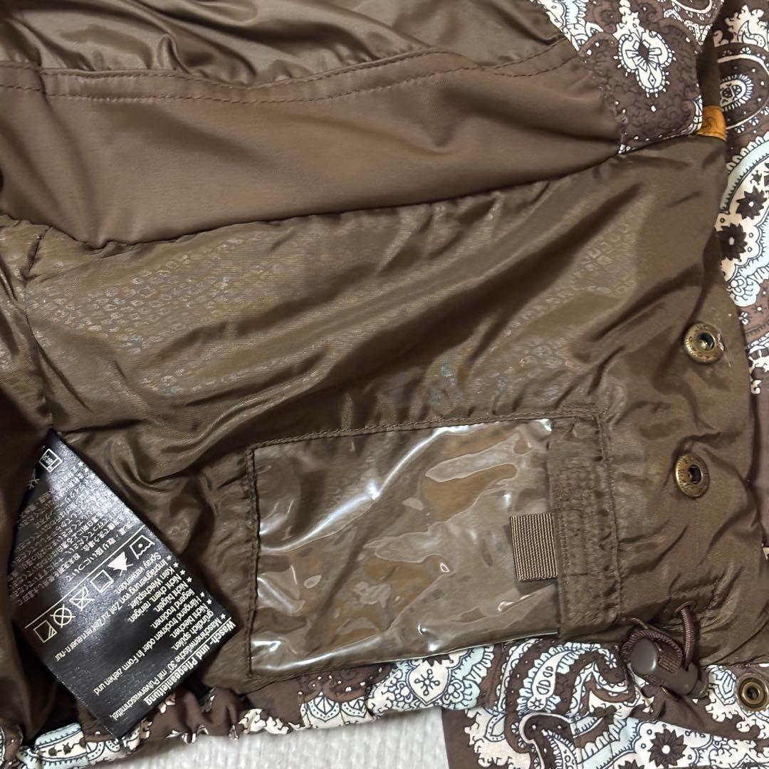 【美品】Burton バートン　スキーウェア　短丈　ペイズリー　S