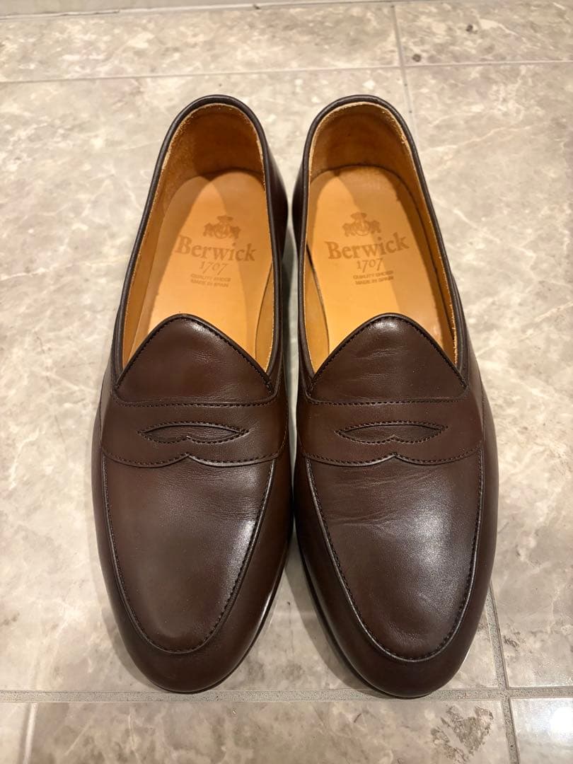 Berwick バーウィック ローファー 39 4952 ブラウン