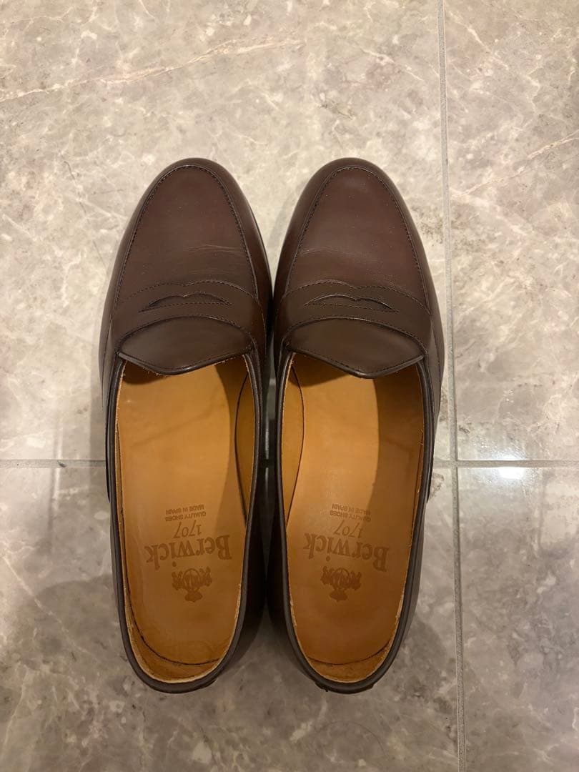 Berwick バーウィック ローファー 39 4952 ブラウン