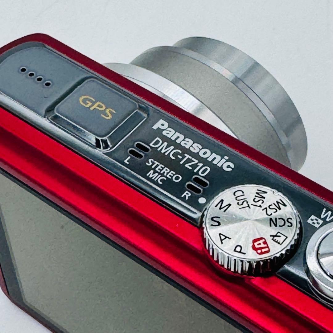 【外観美品】Panasonic LUMIX DMC-TZ10 レッド 赤