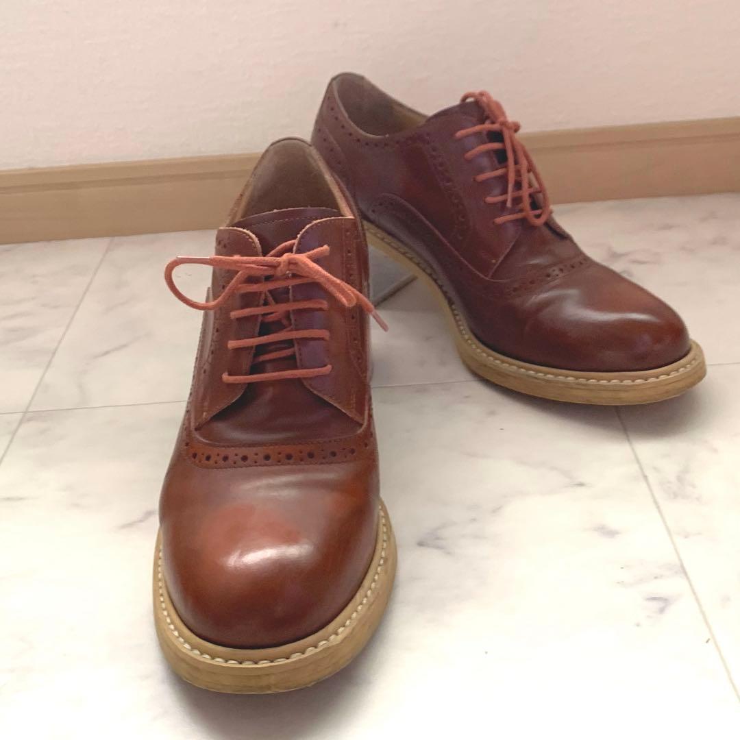 MM6 メゾンマルジェラ　クリアヒールローファー　レースアップシューズ