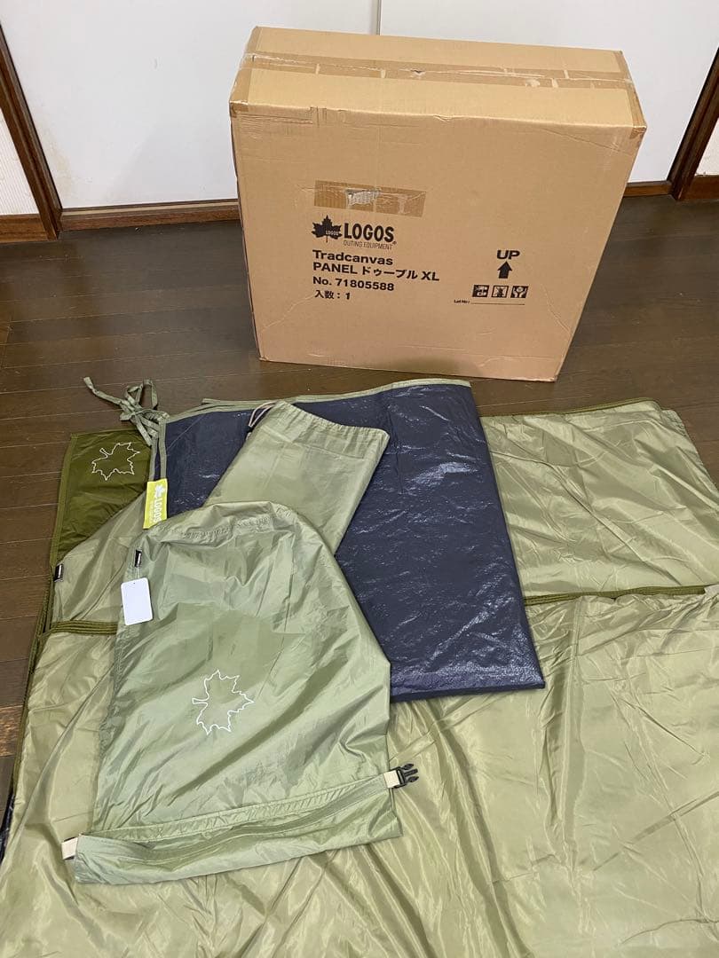 【ロゴス】2ルームテントセット マット＆シート XL 6人用LOGOSテント新品