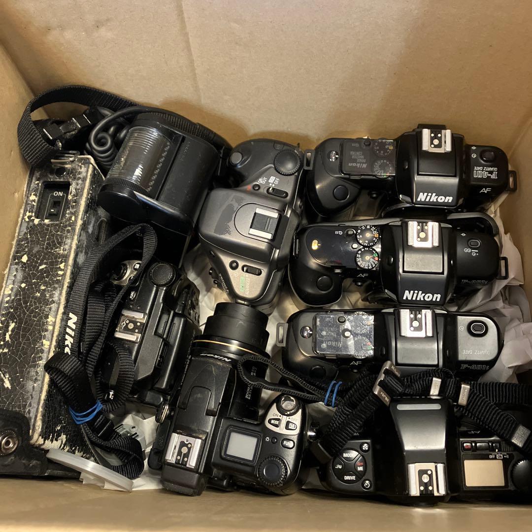 フイルムカメラ　18個　まとめ売り　NIKON セット　ジャンク　デジカメ3個