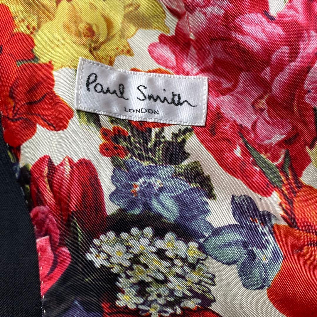 しのかりポールスミス セットアップ　スーツ　花柄　高級生地　ステッチ加工