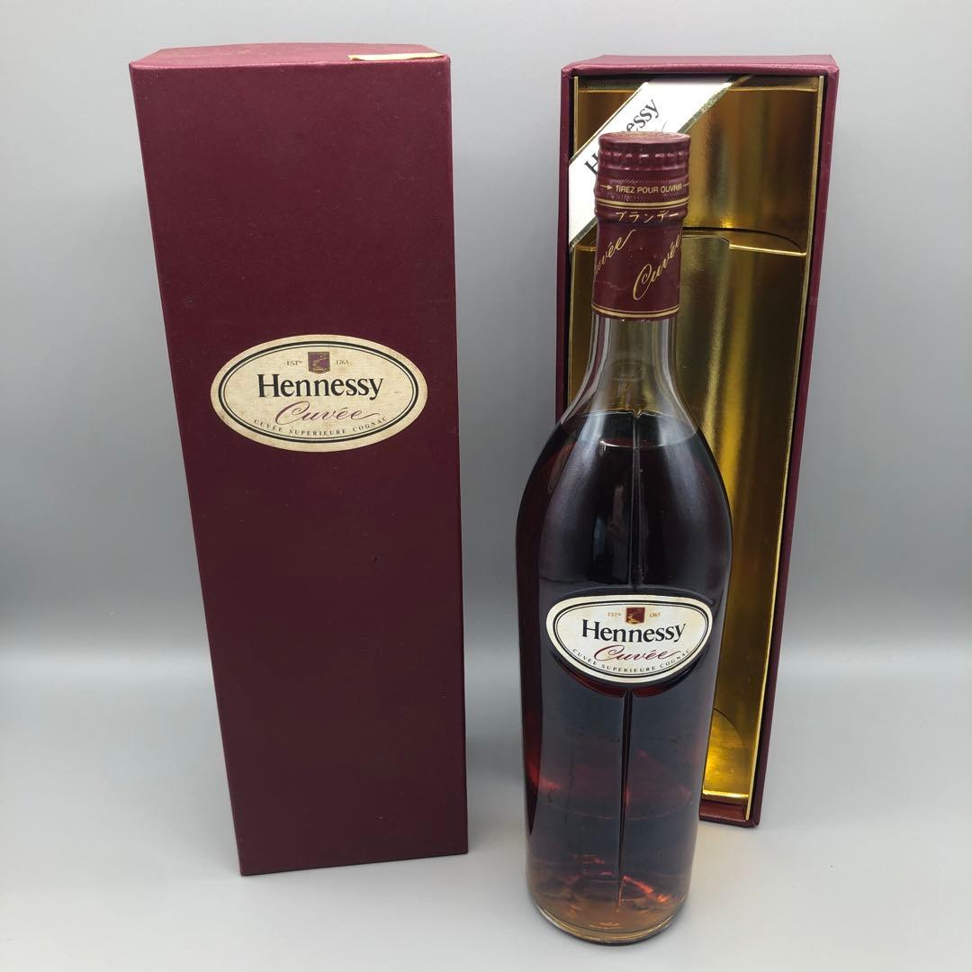 未開封箱付きヘネシーキュヴェスペリオールコニャックブランデー赤ヘネ古酒ビンテージ