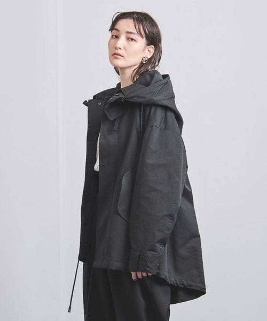 【美品】別注＜THE RERACS＞ドロップショルダー モッズコート