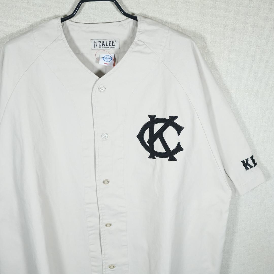 CALEE KEBOZ ケボズ  BASEBALL SHIRT L WHITE