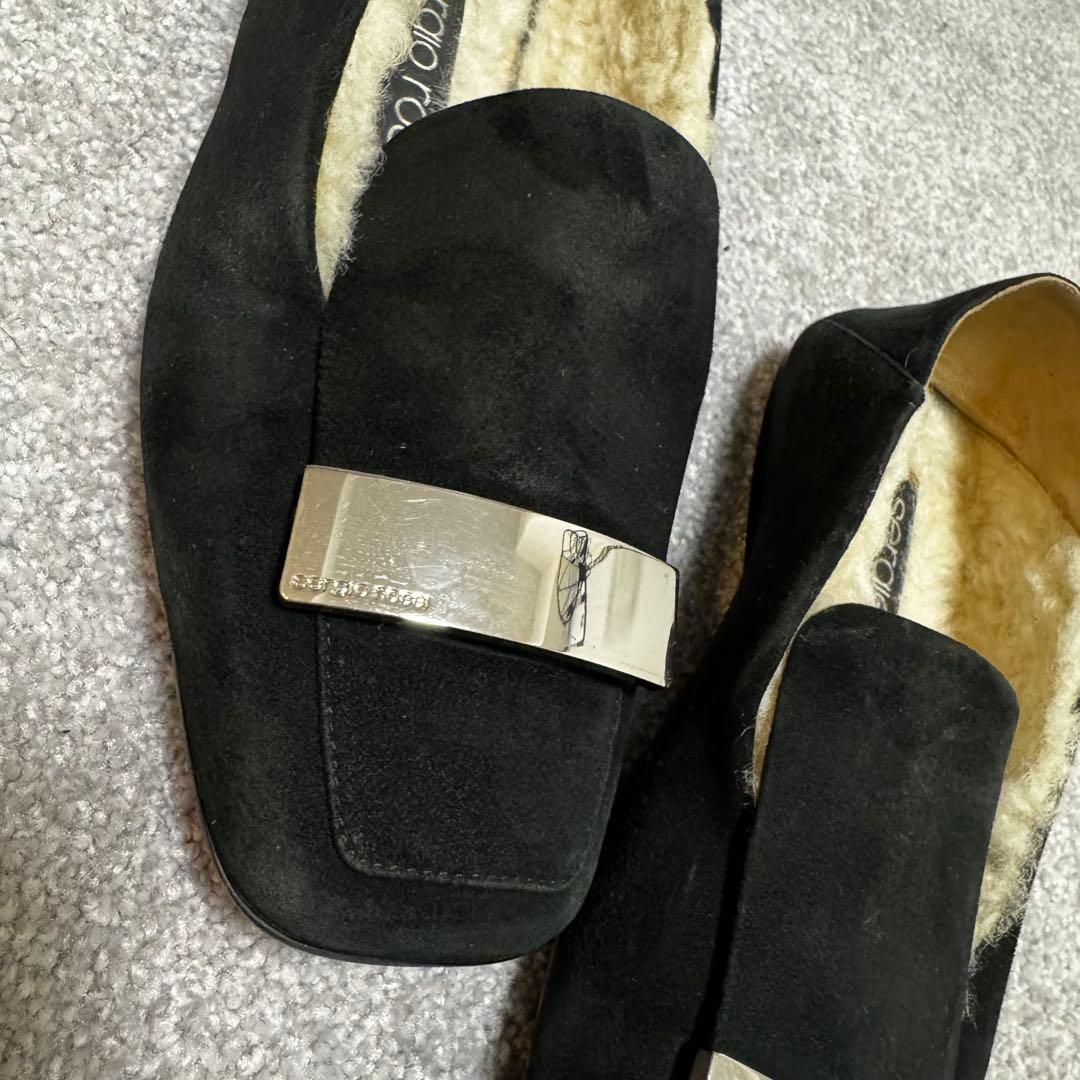 セルジオロッシスリッパフラットパンプスsr1 36 ボア