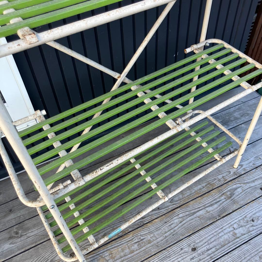 北欧レトロ アイアンフレーム スチールラック プランターラック 花台 飾り棚