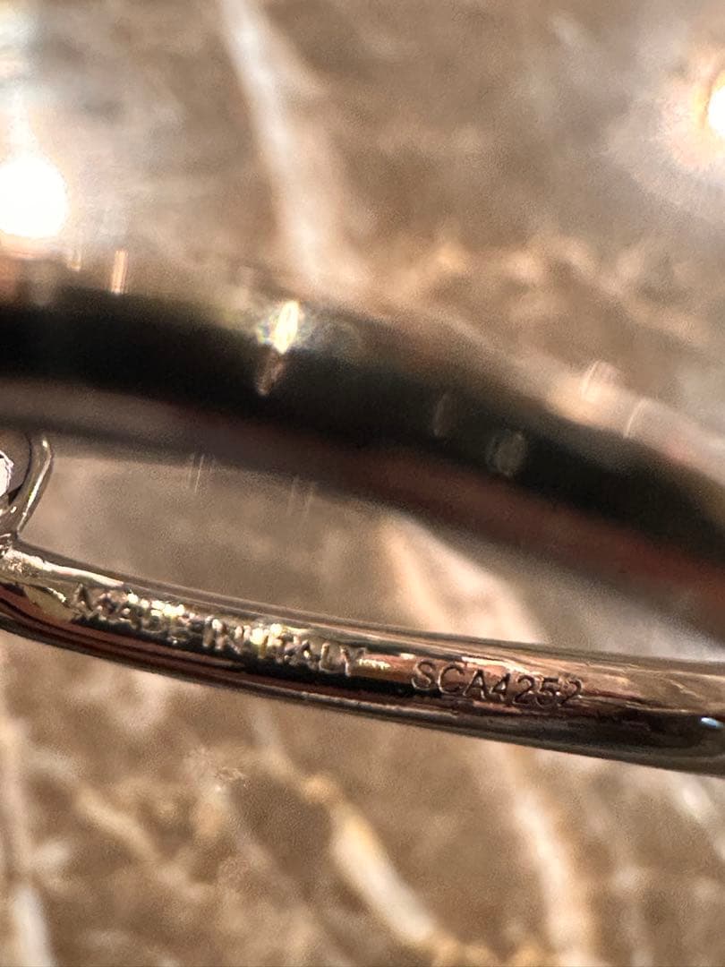 ※RS※CELINE ノット スモールフープピアス　シルバー※片耳