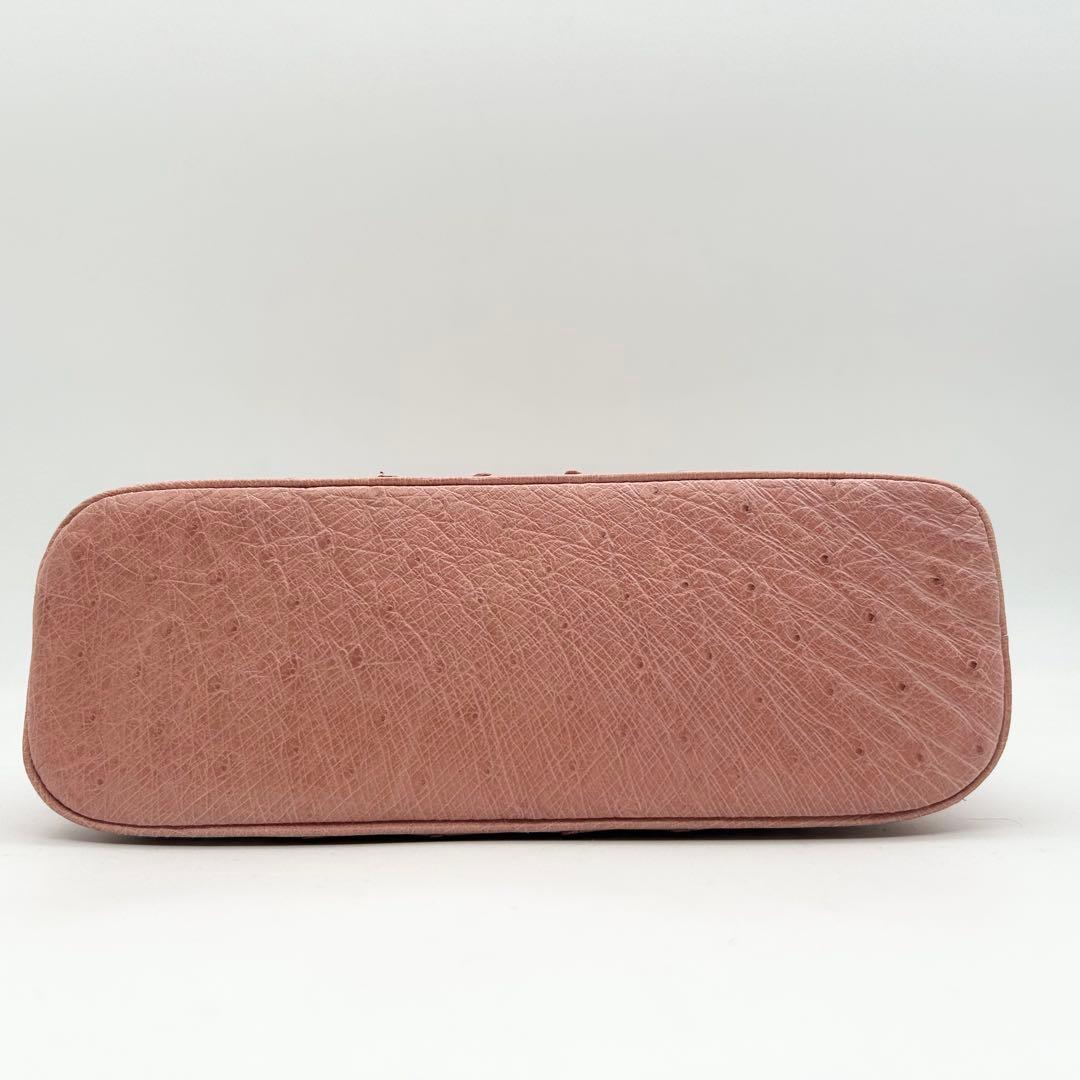 MORABITO　モラビト　オーストリッチ　ショルダーバッグ　2way　ピンク