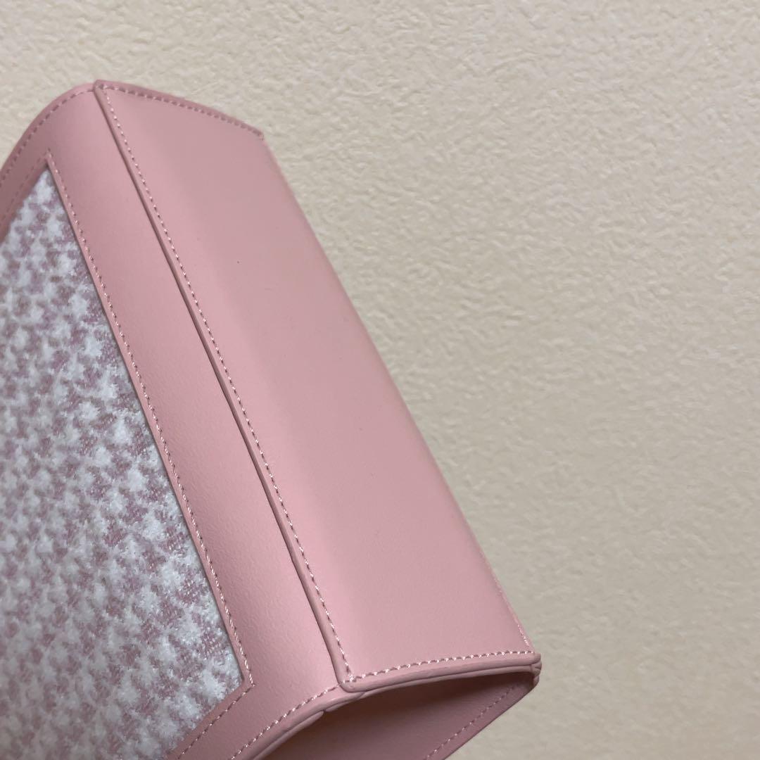 Lumignon houndstooth 2way bag ピンク ルミニョン
