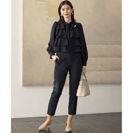 コンフォータブルドレープ ティアードブラウス