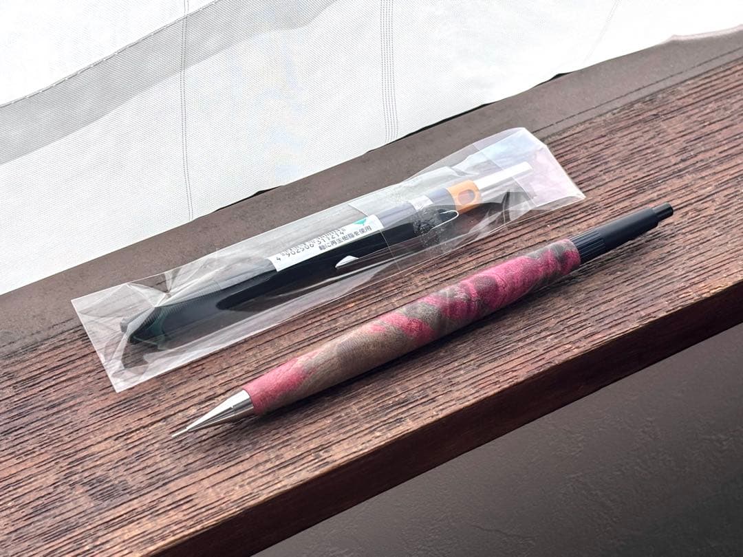 ぺんてる　pentel PG5 木軸　カスタム