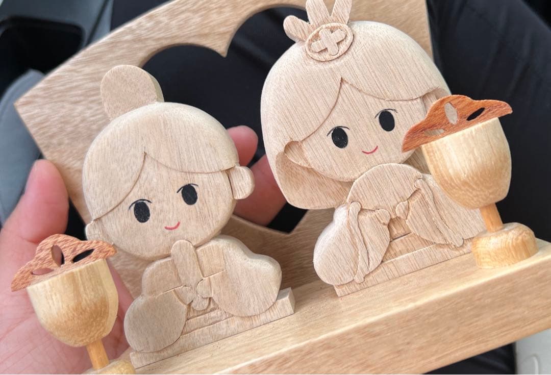 ハンドメイド お雛様 おひなさま 木工 手作り 木製 ひな祭り 雛祭り
