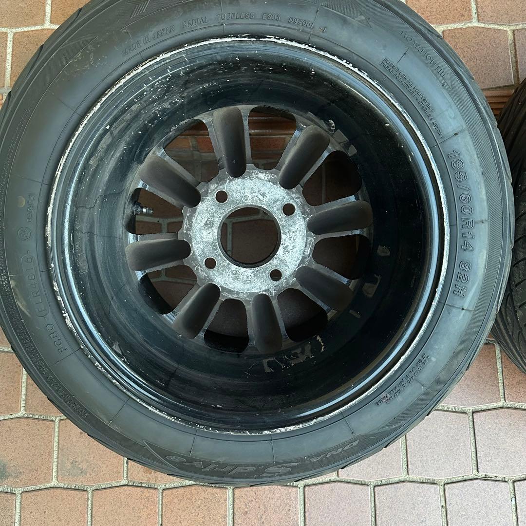 ②【当時物】RSワタナベ 14インチ 8.5J Rタイプ 2本セット