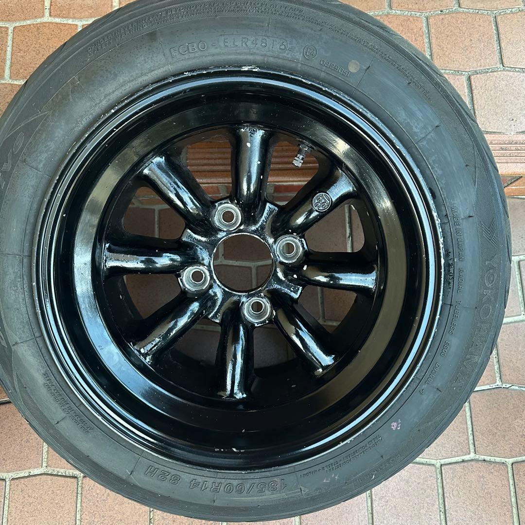 ②【当時物】RSワタナベ 14インチ 8.5J Rタイプ 2本セット