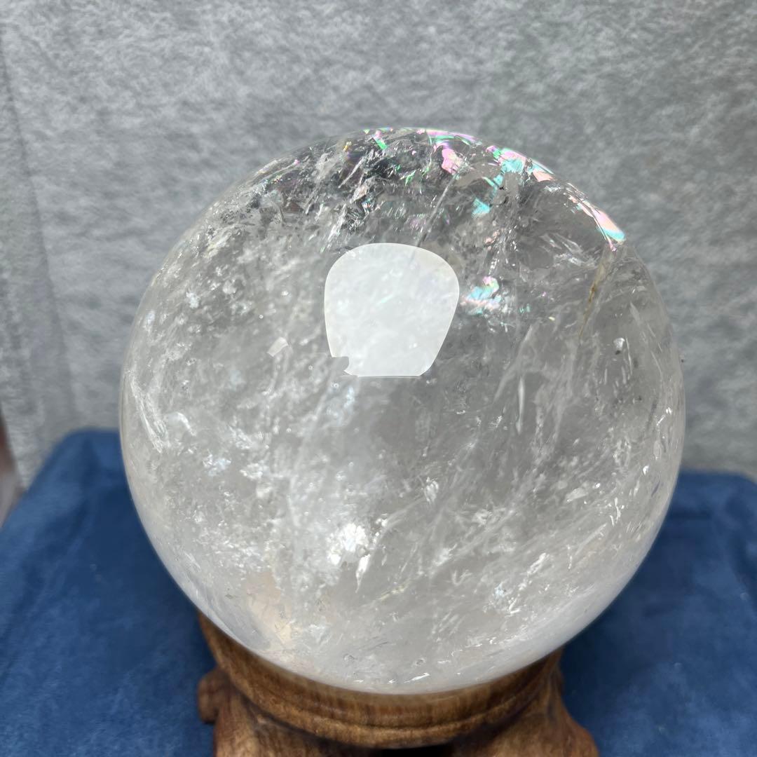 ご予約水晶スフィア　直径92mm 虹ギラギラ　30%off❣️