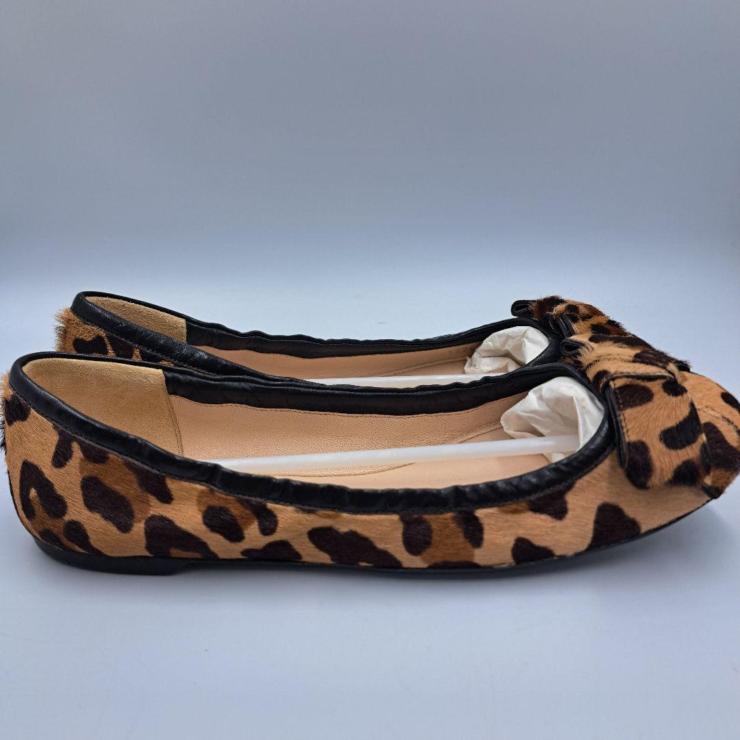 PRADA ハラコ シューズ バレエシューズ レオパード 美品