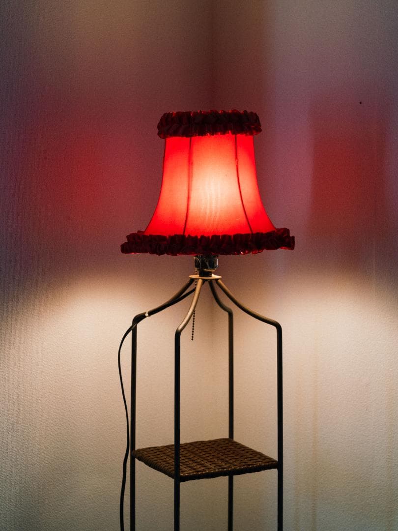 90's KISHIMA ヴィンテージ フロアライト 照明 シェルフ 棚 レトロ