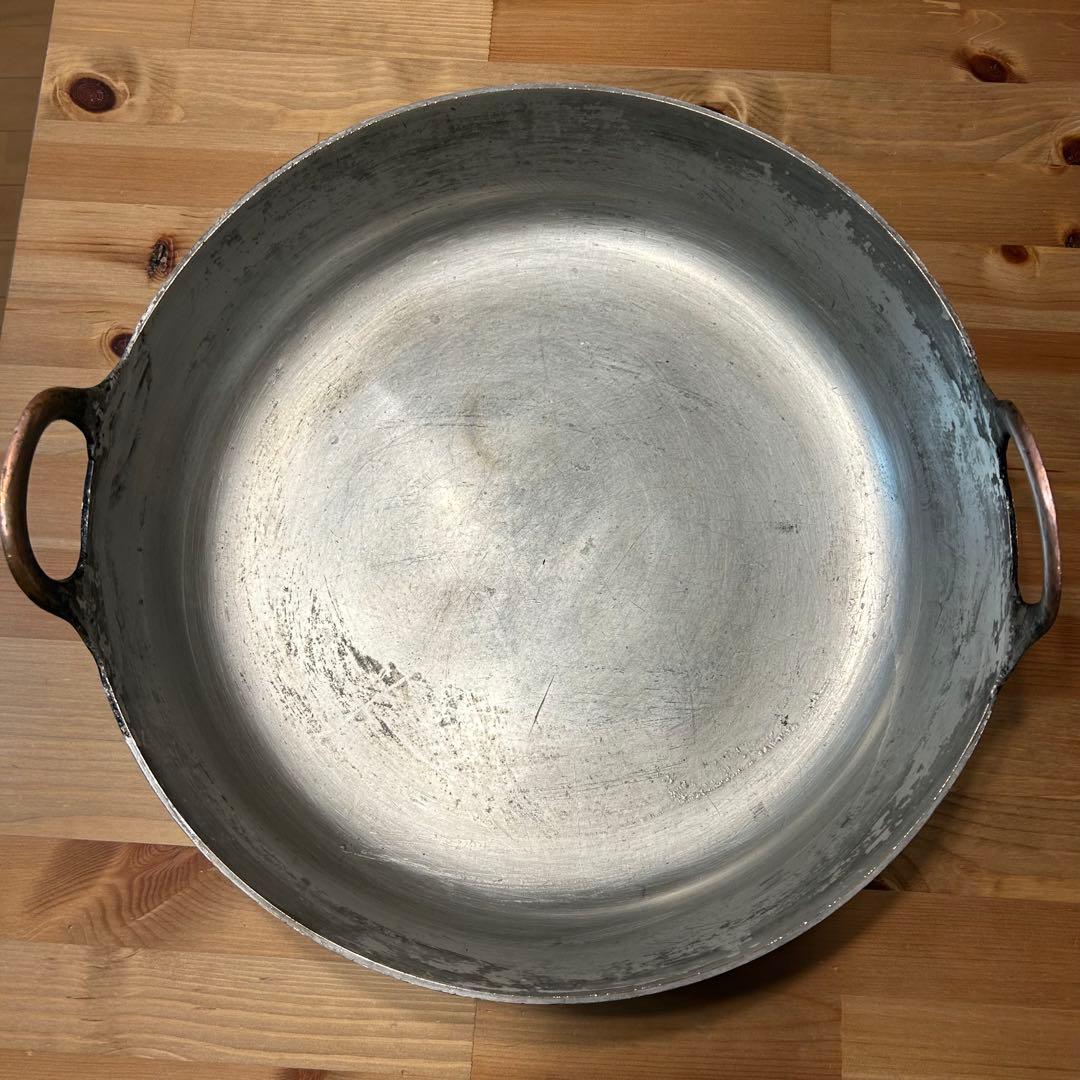 銅製 天ぷら鍋 持ち手付き 40cm