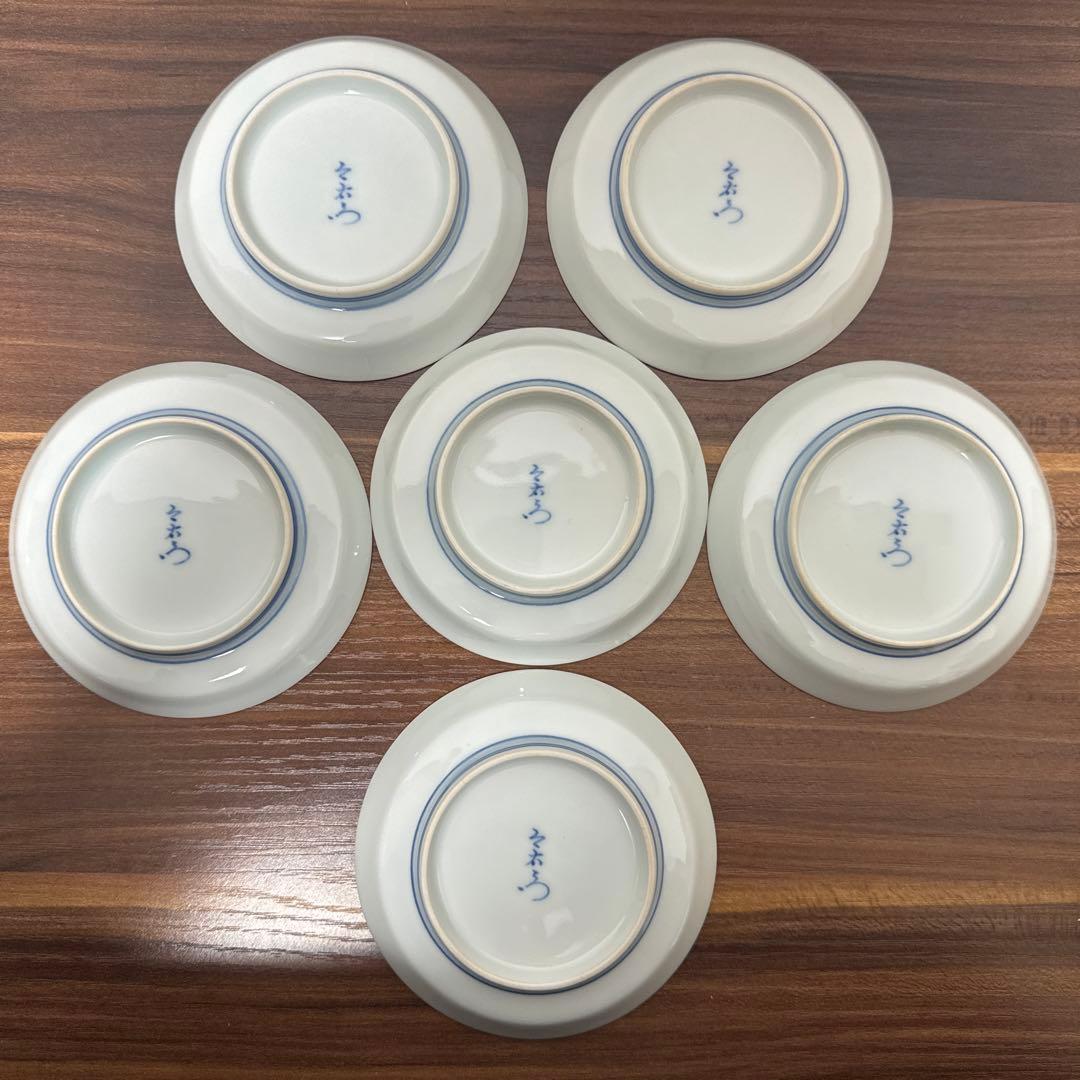 今泉今右衛門 醤油差し1個 錦絵変り小皿6枚セット